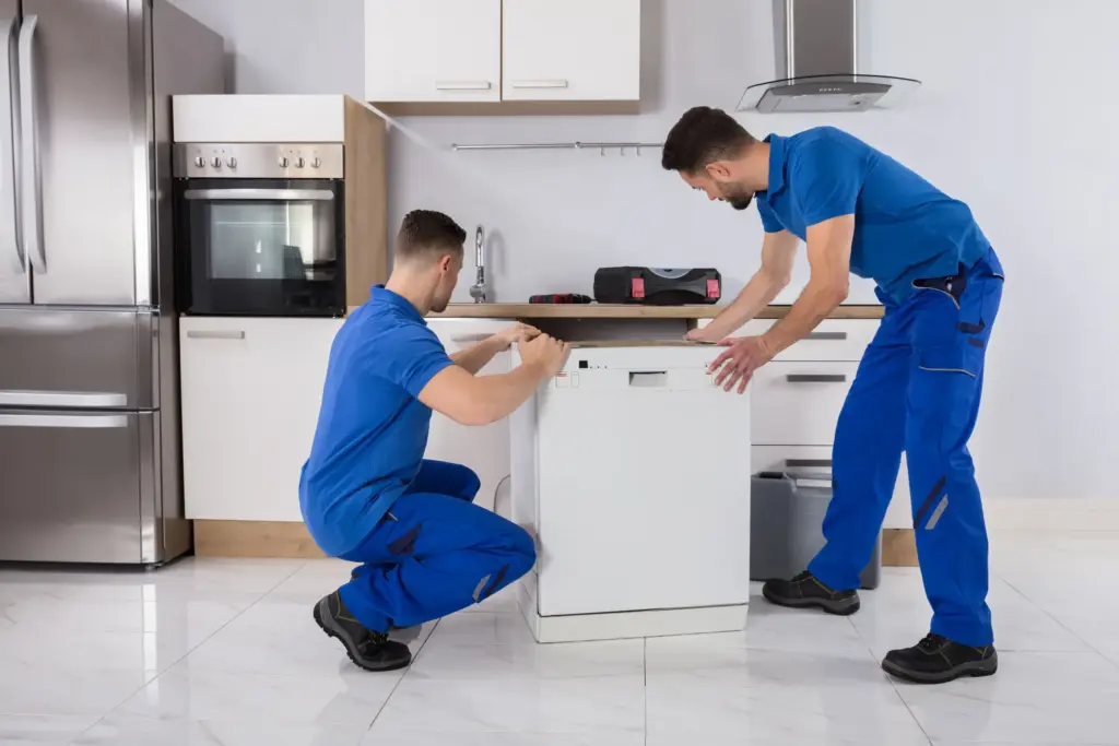 A service expert replacing an oven heating element in Wildwood